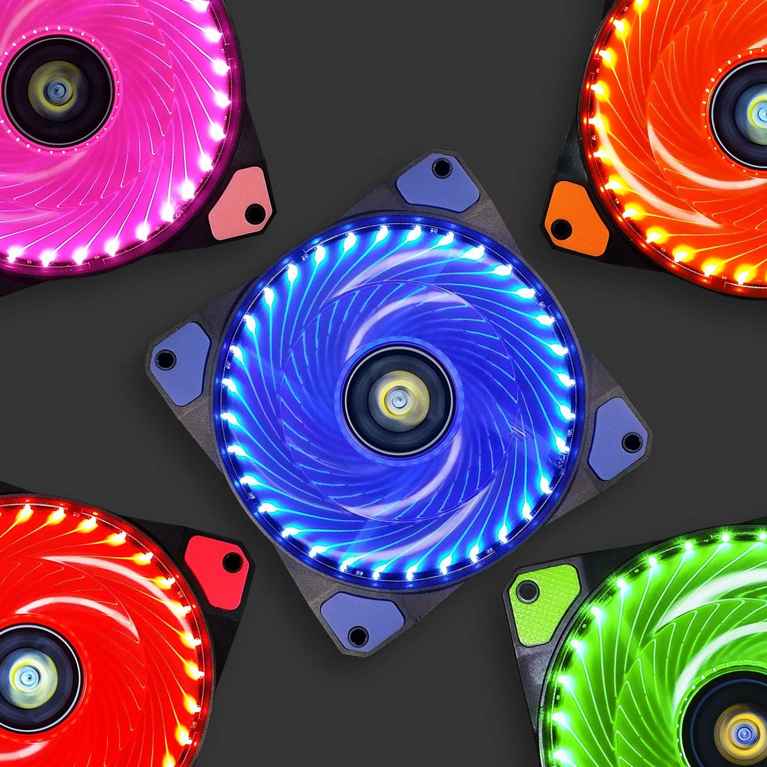 Ventilator PC 120mm, longziming, super silent, LED albastru, 3pin