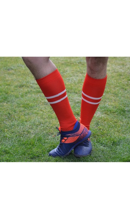 Jambiere Fotbal Cu TALPA - Adulti - Set 3 Perechi, Rosu