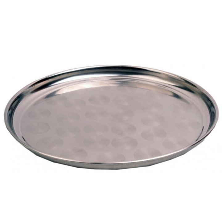 Tava rotunda, Inox, 35cm, Argintiu