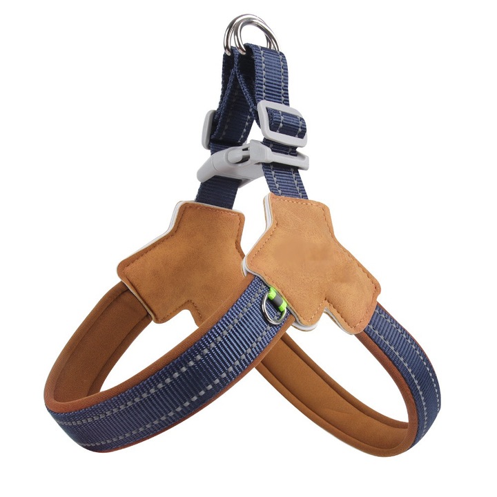 Ham pentru caini, reglabil, albastru marin, dimensiune M