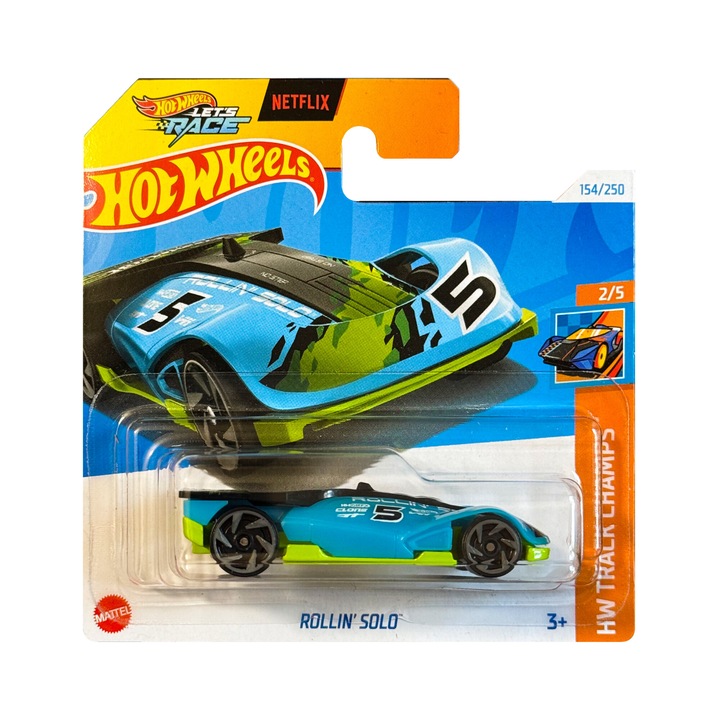 Hot Wheels Кола, Rollin Solo, метал, 1:64, син
