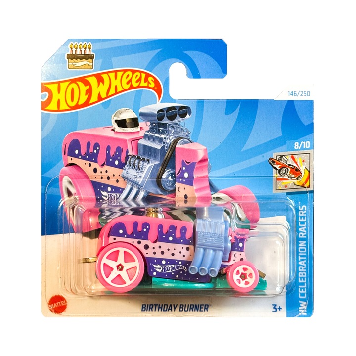 Кола Hot Wheels, Birthday, 1:64, розов