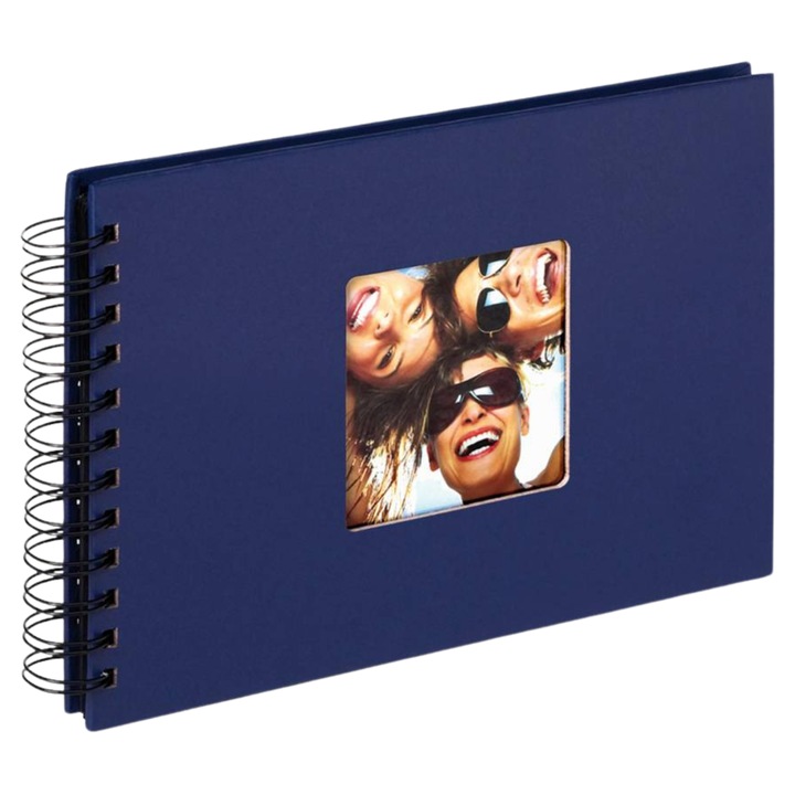 Album foto / GuestBook Wire-o Fun albastru, 23x17 cm