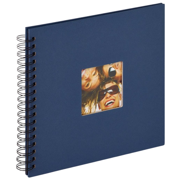 Album foto / GuestBook Wire-o Fun albastru, 26x25 cm