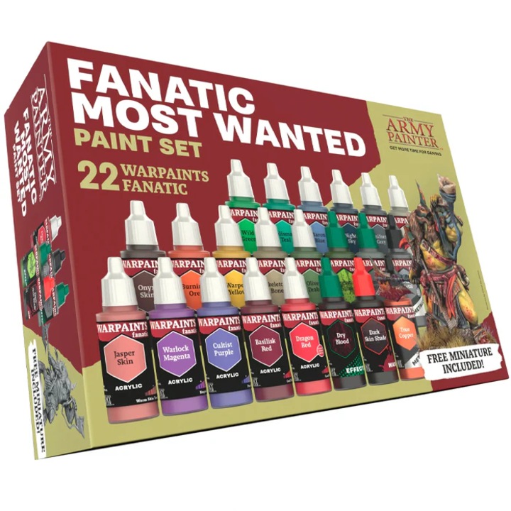 Комплект акрилни бои, The Army Painter, Warpaints Fanatic: Most Wanted Paint Set