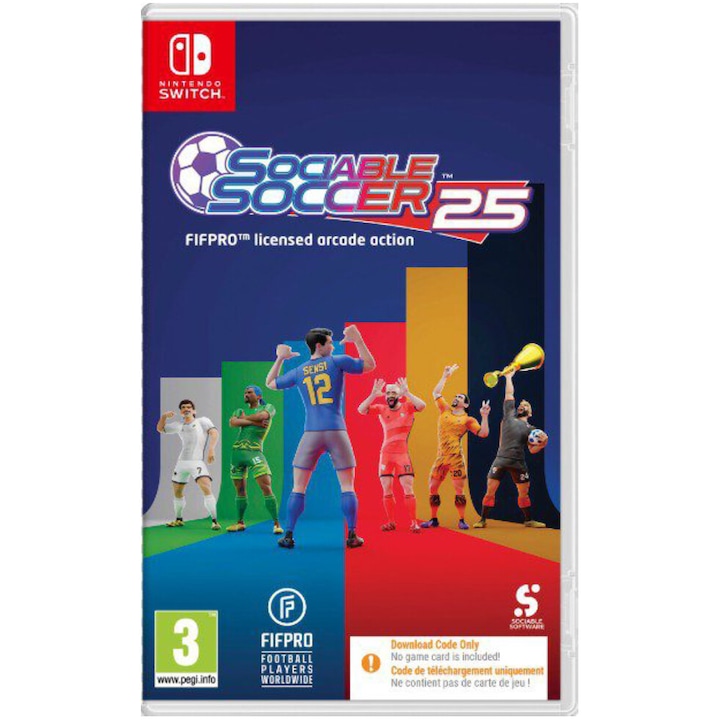 ΠΠ³ΡΠ° AMUZO GAMES Sociable Soccer 25 (code In A Box), Π·Π° Nintendo Switch
