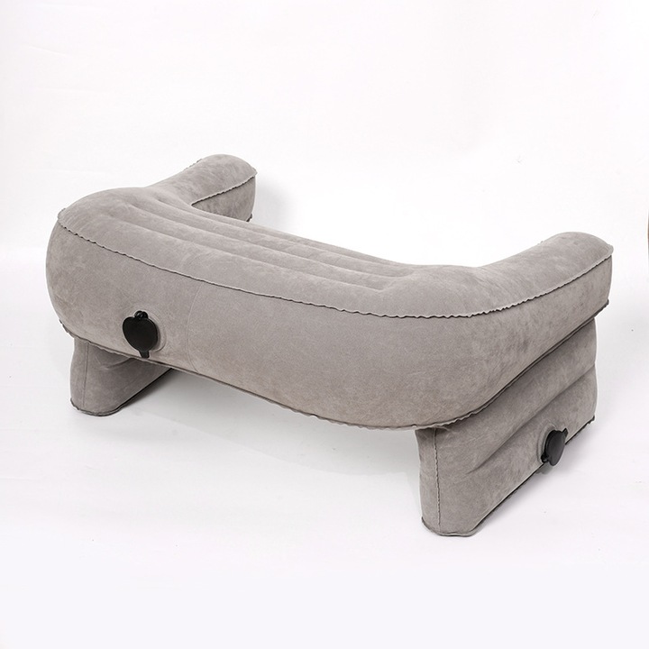 Olvasópárna, puha irodai párna, szürke, 50x40 cm