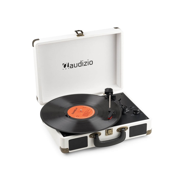 Audizio RP116CR – Bakelit lemezjátszó bőrönd kialakításban – Bluetooth – Krém
