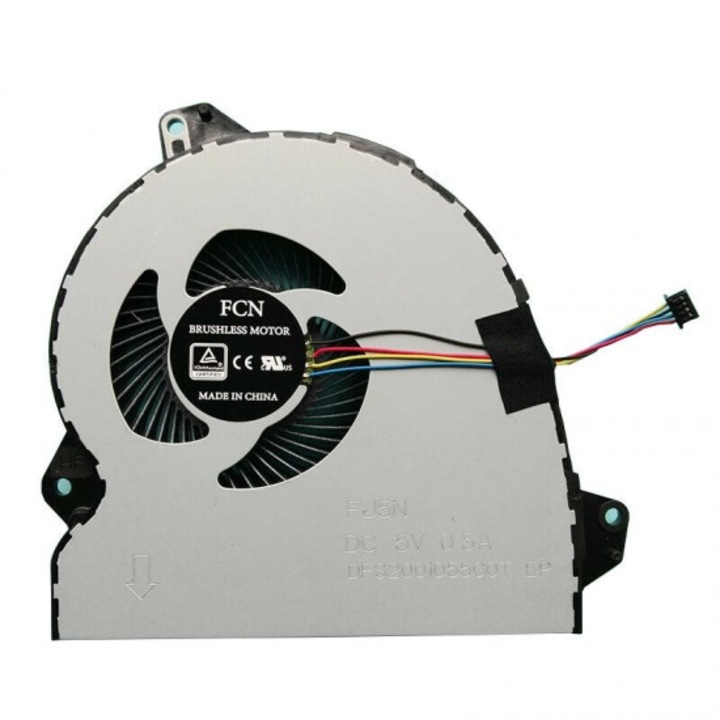 Hűtő/FAN laptop Asus ROG Strix KX53 FX53V FX53VD KX53VE ZX53VD ZX53VE ZX53VW ZX53V DFS2001055C0T FJ5N 4 tűs