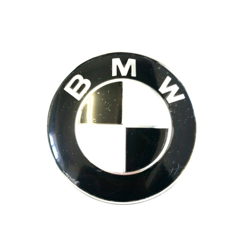 Emblema capota BMW, 9 cm, negru/alb
