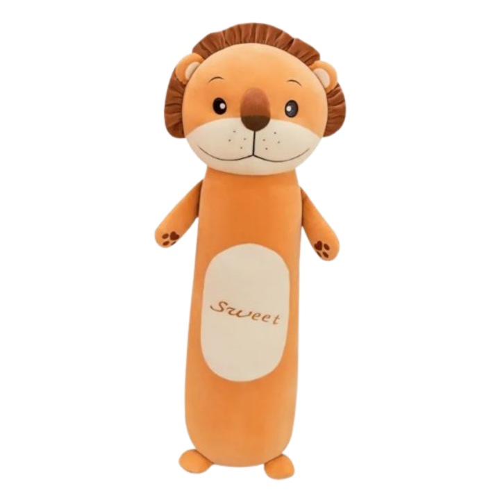 Leu de plus LeeLaa, perna de plus, 55 cm, portocaliu