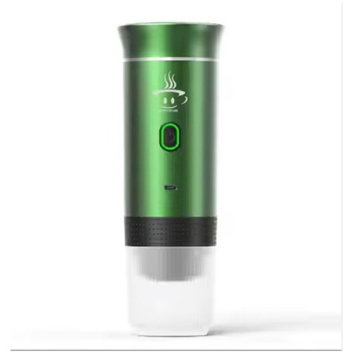 Машина за еспресо с включена чанта за носене HAPPY OLIWE, съвместима със смляно кафе, преносима, капсули Nespresso, капсули Dolce Gusto, режим на загряване на вода или студено кафе, USB тип