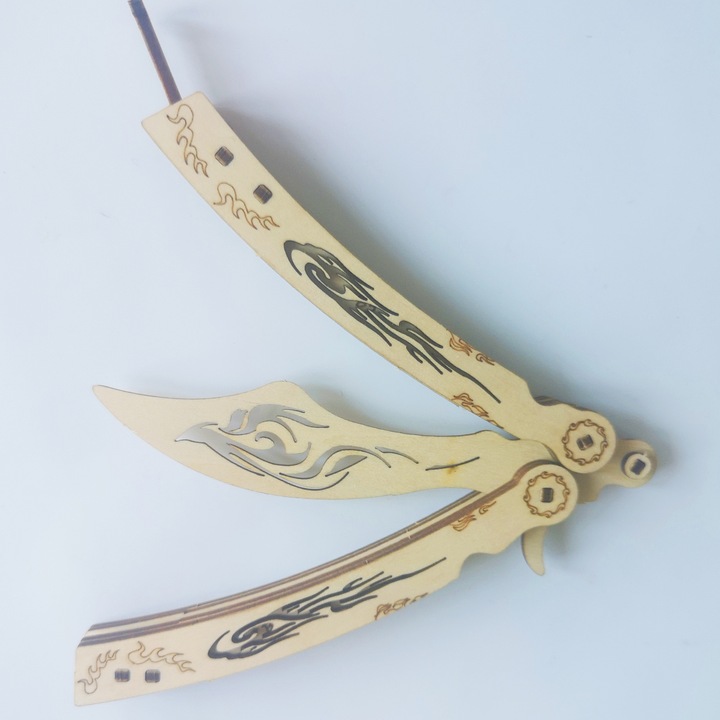 Комплект Music Park 3D wooden puzzle 21 части Butterfly Design Natural Wood Възраст 14+