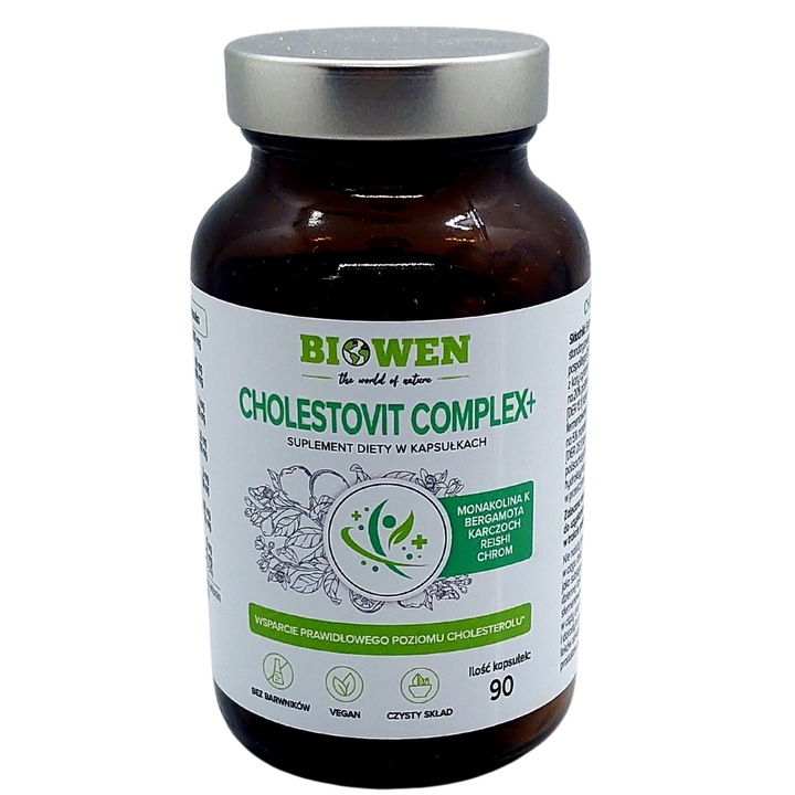 Supliment alimentar, Biowen, Cholestovit Complex+, Usturoi, 90 capsule