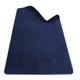 Covor, elSimone, 200 x 100 cm, Albastru, Fir Scurt Moale Tip Velur, Usor De Aspirat, Certificat Ecologic Blue Angel, Izolare Termica Cu Suport Din Pasla, Ideal Living