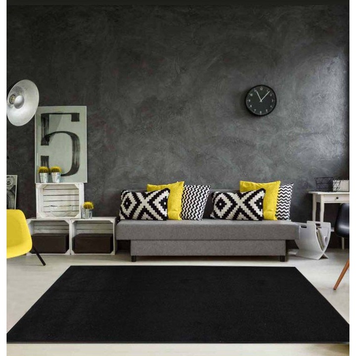 Covor Living, elSimone, 200 x 300 cm, Bej, Fir Scurt Si Moale, Suport Pasla Izolant, Usor De Curatat, Rezistent La Trafic, Ideal Incalzire Pardoseala