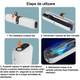 Sterilizator UV pentru periute de dinti, Rqiurpn, portabil, 1500mAh, USB, 1 bucata, alb