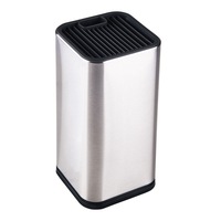 Suport cutite, inox, 15 compartimente, antracit, 11x23.5cm