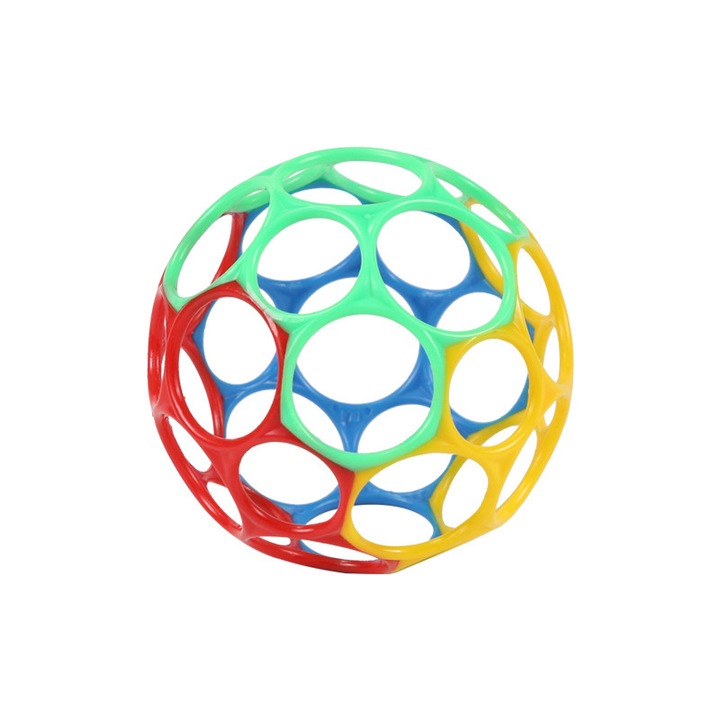 FBaba játék könnyen elkapható labda, piros, sárga, zöld, kék, korú újszülött és felette, 4, 53 hüvelyk (1 éves interaktív játék)