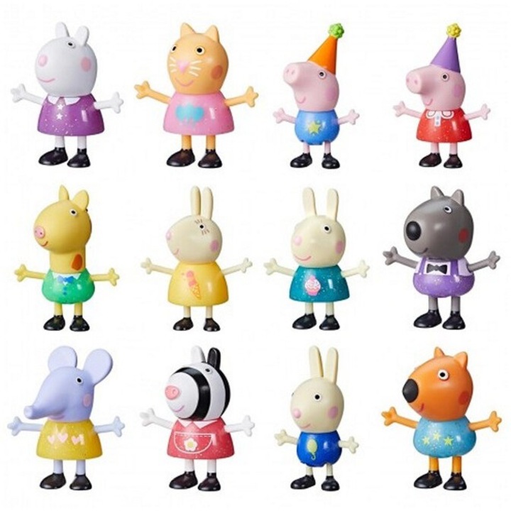 Figurina, Hasbro Peppa Pig Peppa's Party Friends, mix, 6cm