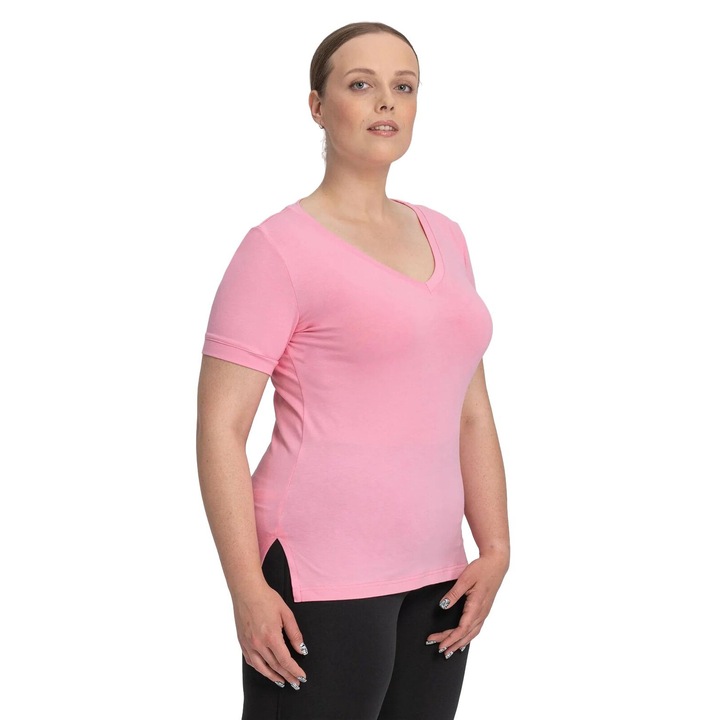 Tricou sport, BalticBird.store, Bumbac/Elastan, Roz