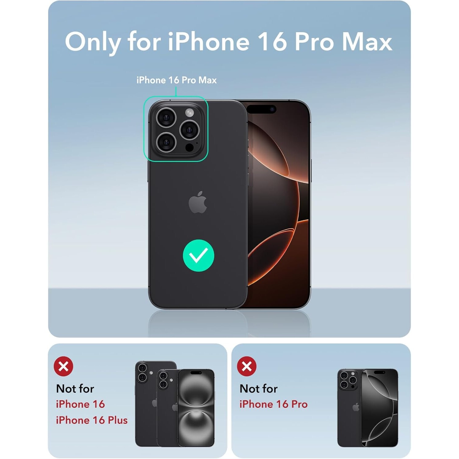 Husa pentru Iphone 16 Pro Max, MingZhi®, Cu suport metalic compatibila Magsafe, Accelereaza incarcarea rapida fara fir, Anticadere, Transparenta