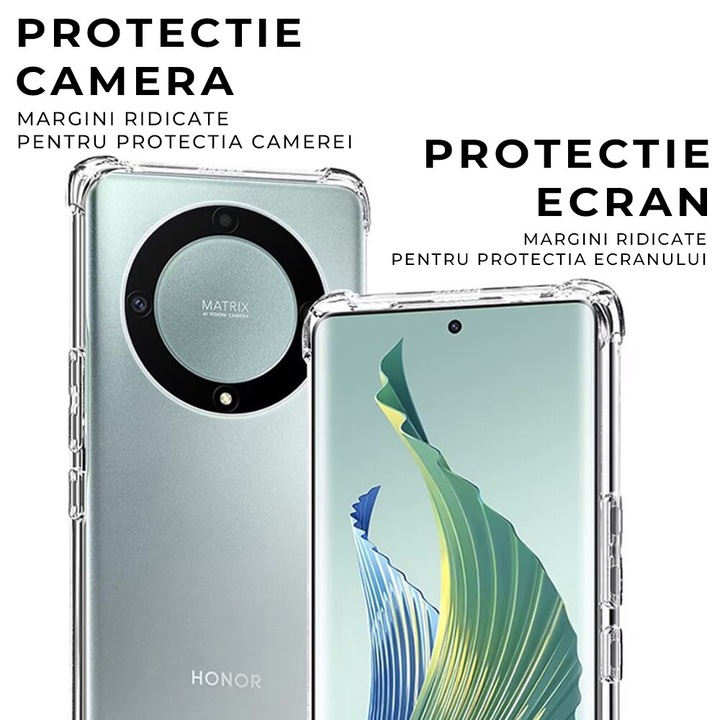 Кейс за Honor Magic 7 Lite / X9c DaDen Antishock, Ultra Protection, Corner protection, Anti shock, Удароустойчив, Transparent