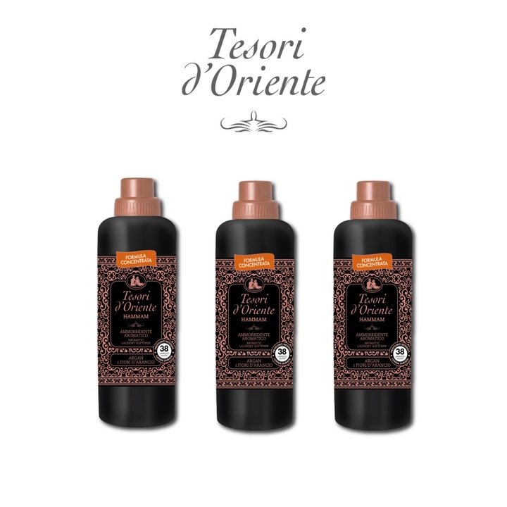 Pachet Balsam de rufe Tesori d'Oriente Hammam 3x38 spalari, 3x760 ml