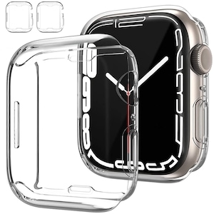 Set 2 Husa Protectie Pentru Compatibila Apple Watch Series 10 Series 11 46mm Full Cover, Ultra Clear, Silicon, Anti Amprente, Anti Socuri, Anti Zgarieturi, Aplicare Usoara, Transparent