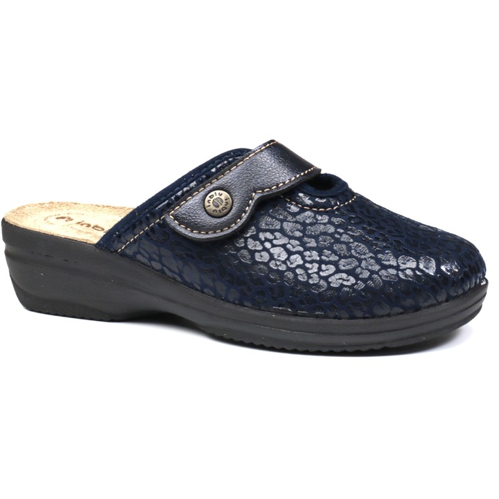 Papuci casa dama LV13, Albastru