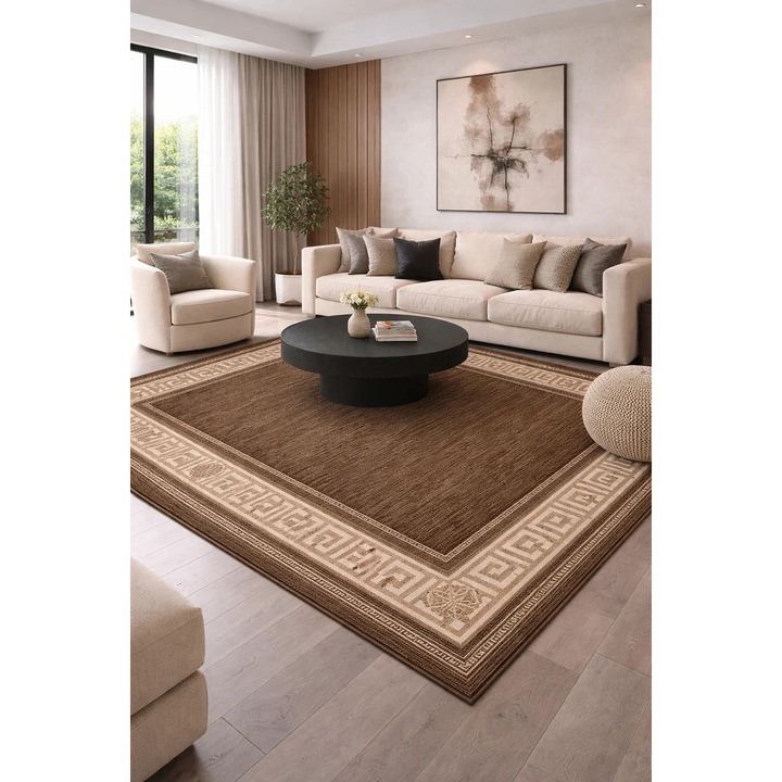 Covor Modern, Home Vista, Luna 1825, Maro / Bej, 200x300 cm