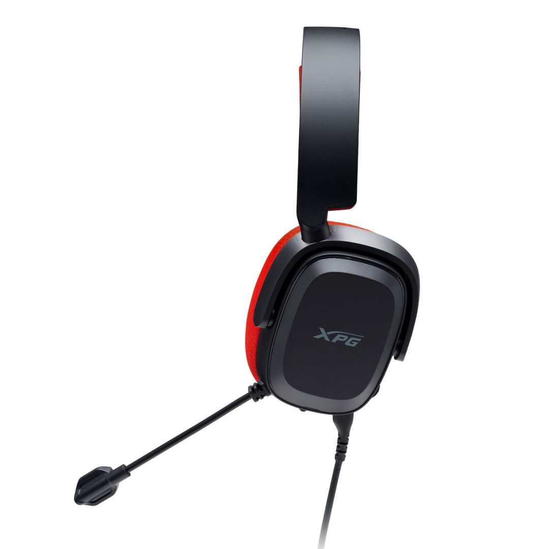Casti cu fir A-DATA Precog Studio, negru/rosu, USB-C, 50Ohm