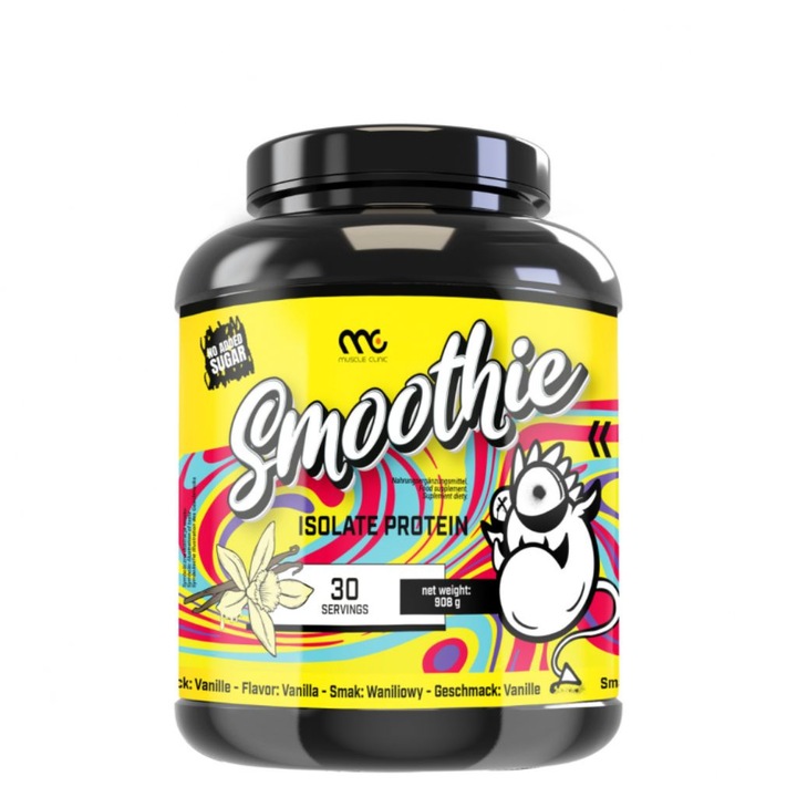Smoothie proteic, Muscle Clinic, vanilie, 908g