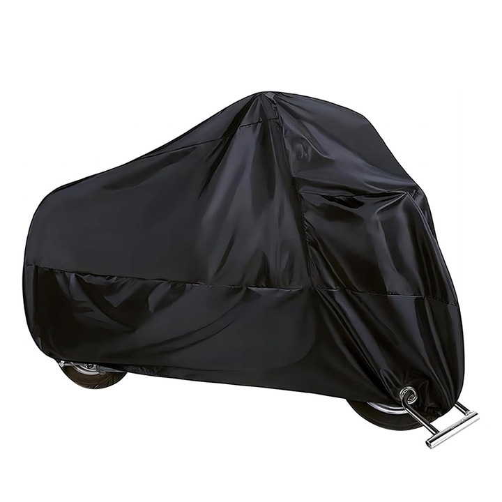 Защитно покритие за велосипед, Autocise, водоустойчиво, 190x65x98 см, черно