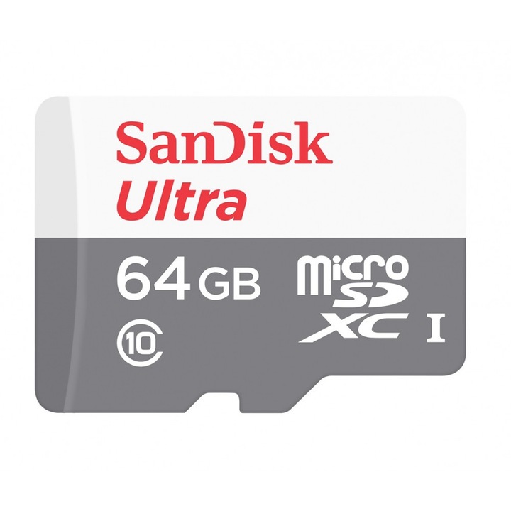 Карта памет SANDISK Ultra microSDXC UHS-I, 64GB, 48MB/s, Class 10