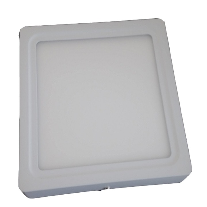 Spot cu led, Patrat, Aplicat, 12W, 6400K