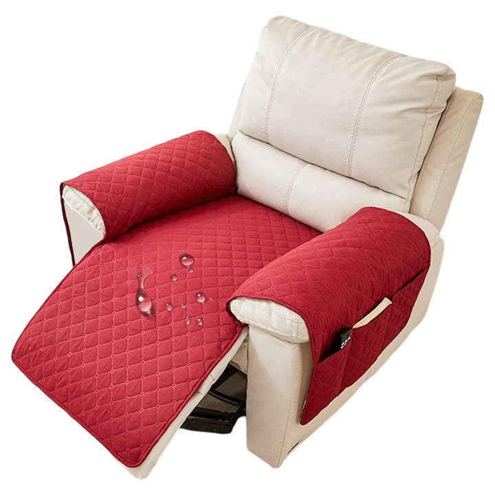 Калъф за фотьойл релакс, Enforose, противоплъзгащ, перящ се, с джоб, 1 бр.