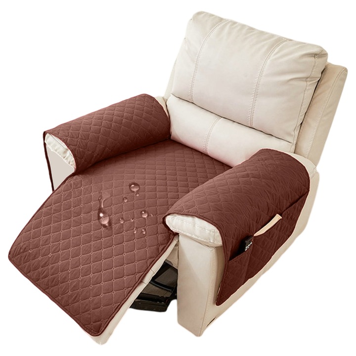 Калъфи за кресла, Enforose, противоплъзгащи, перящи се, с джоб, комплект