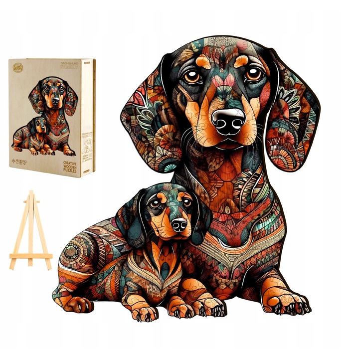 Fa puzzle, boxer, gyerekeknek és felnőtteknek, 300 darab, többszínű, többszínű