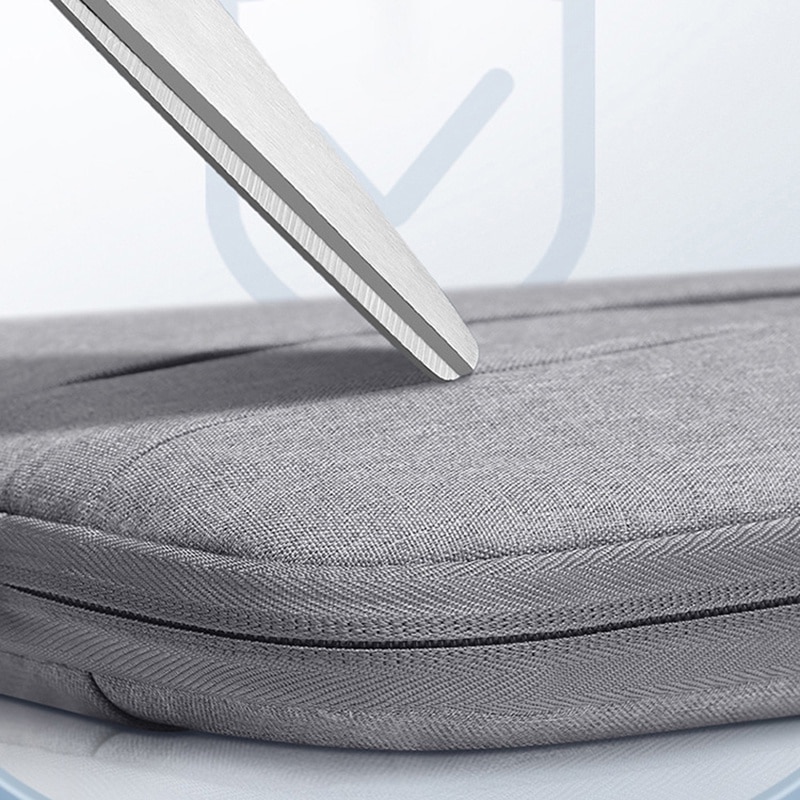 Geanta laptop 15.6 inch, BOMSTOM, rezistenta la apa, gri, 42x29x2.5cm