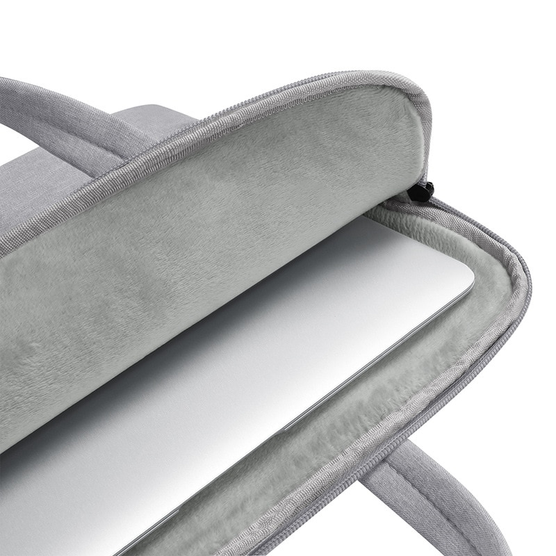 Geanta laptop 15.6 inch, BOMSTOM, rezistenta la apa, gri, 42x29x2.5cm