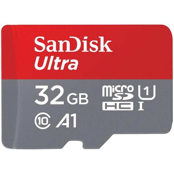 SANDISK ULTRA memóriakártya 32GB (microSDHC, Class 10, UHS-1, 120MB/s) + SD adapter