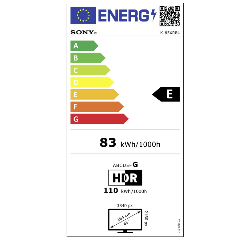 Smart TV Sony K65XR84AEP Bravia 8 OLED TV, 164 cm, 4K UHD, HDR