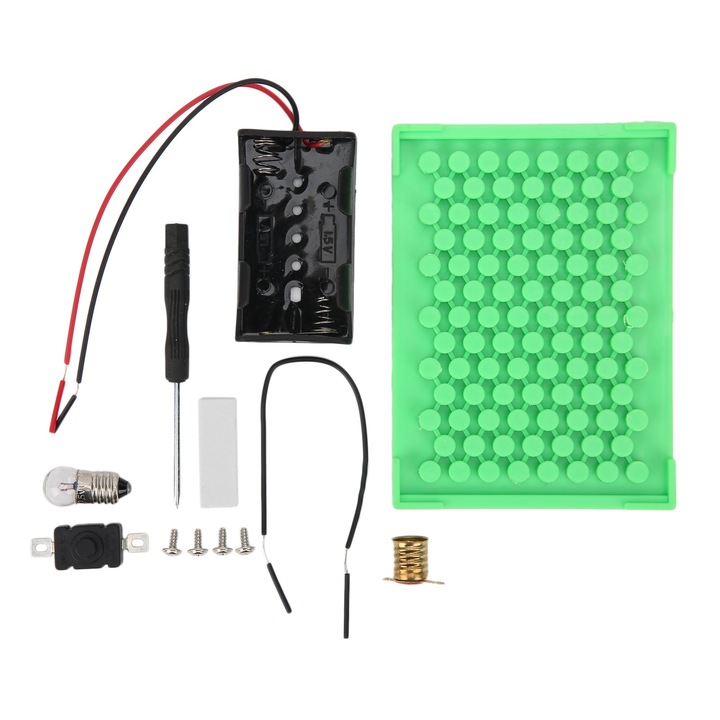 Elektromos áramkör tanulókészlet, Jormftte, 8x10x5cm, 2 év feletti gyermekeknek, oktatójáték