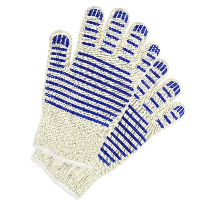 Konyhai kesztyű, 2 pár, csúszásmentes markolattal, mosható, sütőbe való