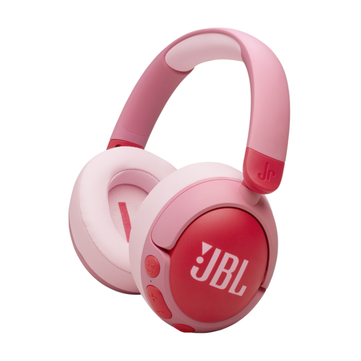 JBL JR 470NC Over-Ear fejhallgató, vezeték nélküli, Bluetooth, zajszűrővel és beépített mikrofonnal, 20/29 órás üzemidő, rózsaszín