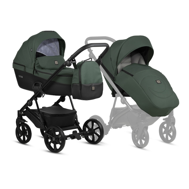 Бебешка количка Tutis VIVA 5+, 2в1, 064 Emerald