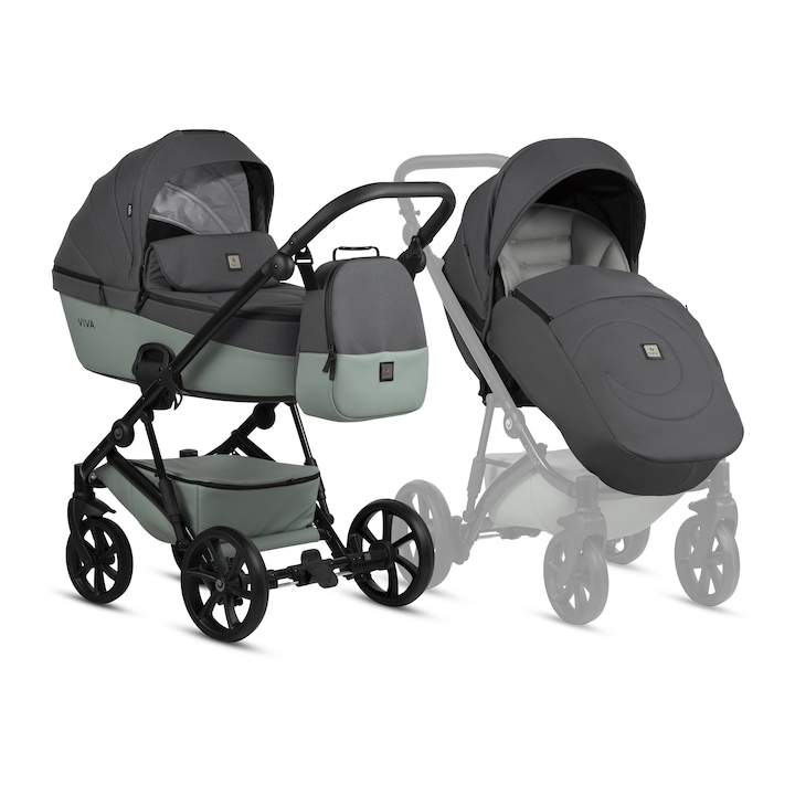 Бебешка количка Tutis VIVA 5+ 2в1, 039 Sage