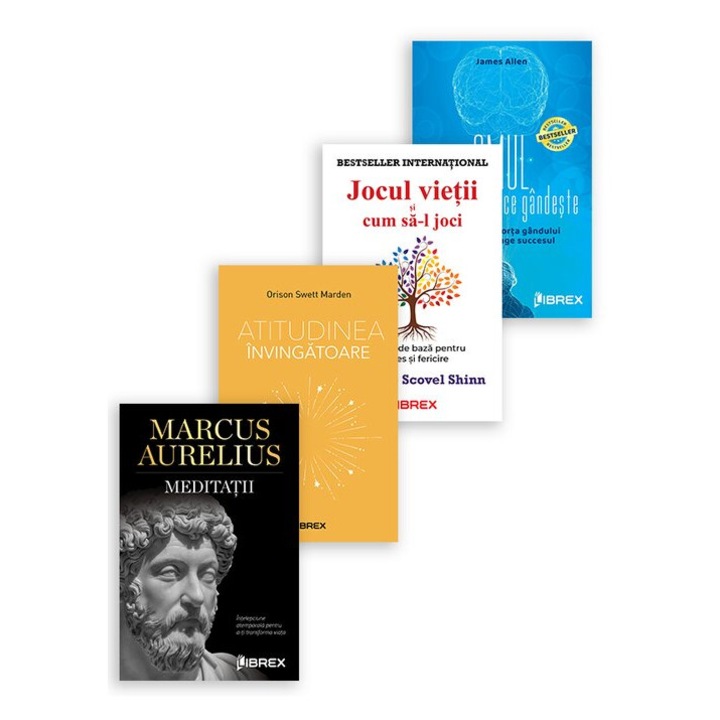 Pachet Secretele mentalitatii de invingator. Set 4 carti