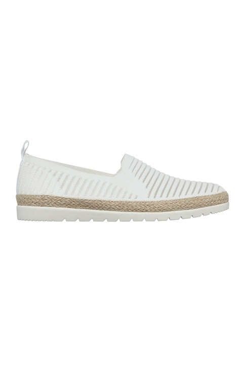 Skechers, Еспадрили Flexpadrille с лесно обуване, Бял